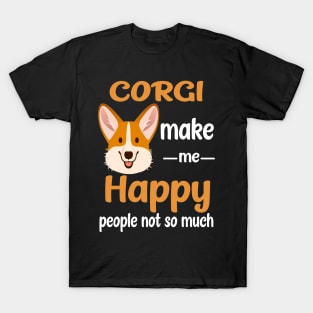 Corgi Make Me Happy (208) T-Shirt